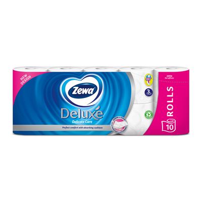 Zewa Deluxe Delicate Care Toaletní papír 19,3 m 3vrstvý 10 ks
