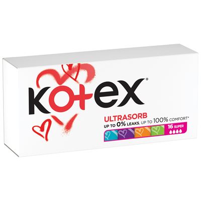 Kotex Ultra Sorb Super tampony 16 ks