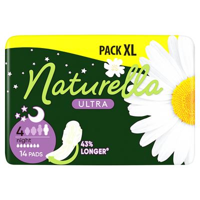 naturella Ultra Noční křídlo dámské vložky 14 ks