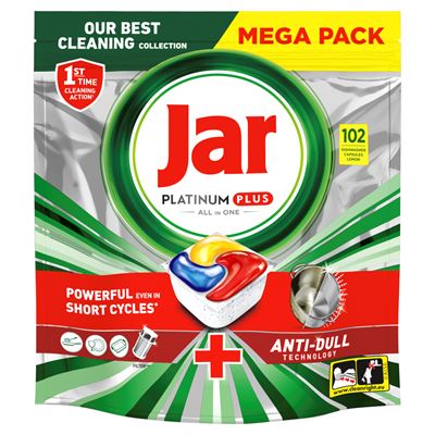 Jar Platinum+ Lemon All In One tablety do myčky 102 ks