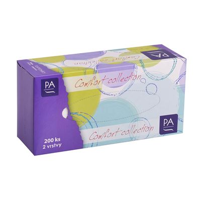 Kapesníky papírové 2vrstvé 200 ks box