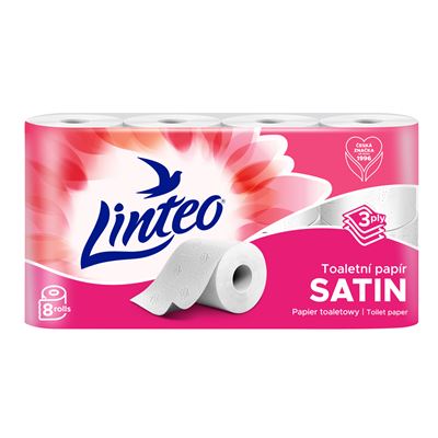 Linteo Toaletní papír 3vrstvý 15 m 8 ks