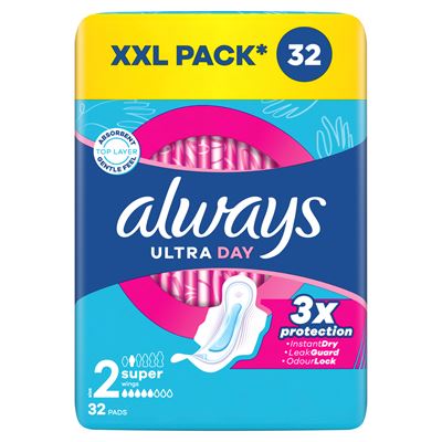 always Ultra Super Plus dámské vložky 32 ks