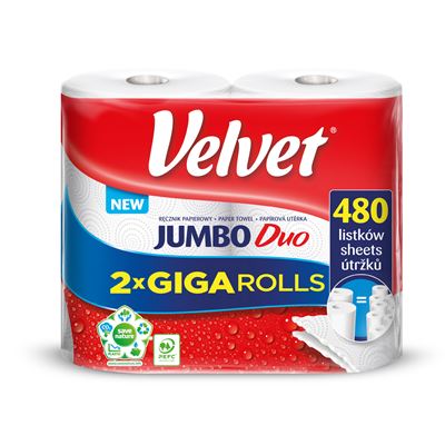 Velvet Utěrky Jumbo Duo 2vrstvé