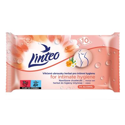 Linteo Ubrousky vlhčené intimní 10 ks