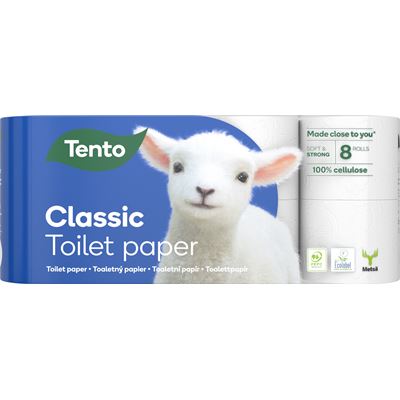 Tento Classic Toaletní papír 3vrstvý 8 rolí