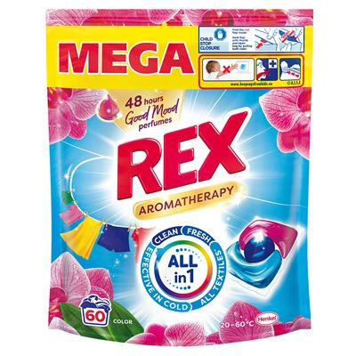 REX Aromatherapy Orchid Color kapsle na praní 60 ks