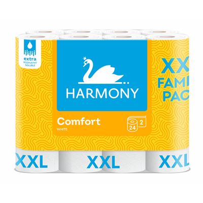 HARMONY Comfort Toaletní papír 2vrstvý bílý 24 ks