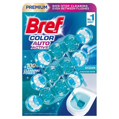 Bref Color Active Ocean/vůně oceánu WC blok 3 x 50 g
