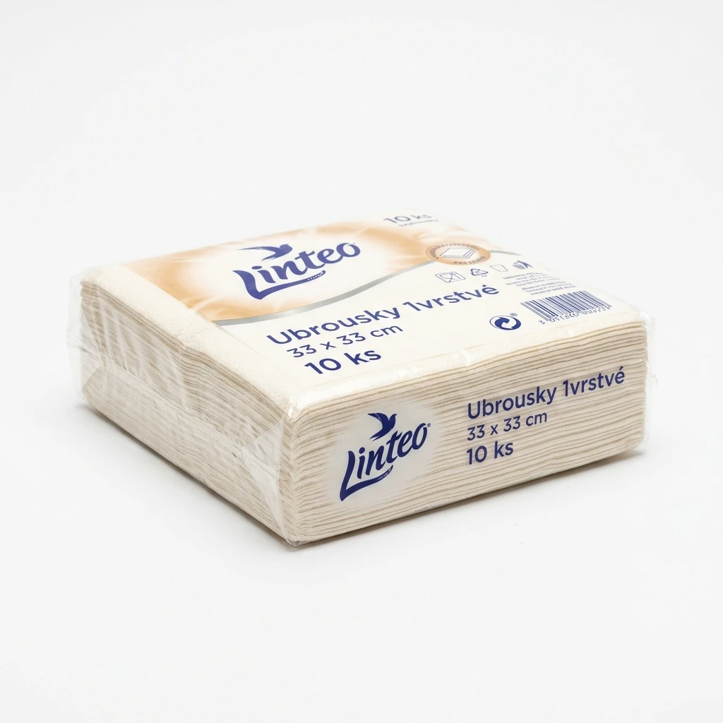 Linteo Ubrousky 1vrstvé 33 x 33 cm 10 ks
