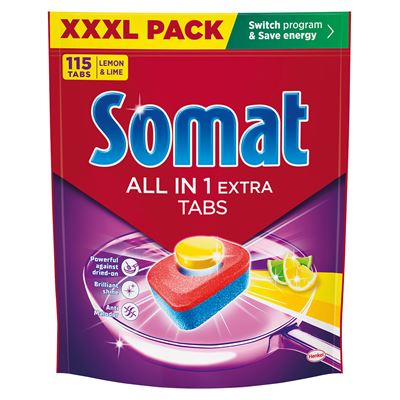 Somat All in 1 Extra Lemon tablety do myčky 115 ks