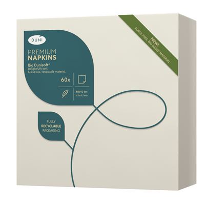 Duni Ubrousky Dunisoft BIO Icewhite 40 cm 60 ks
