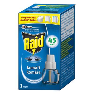 Raid Proti komárům náhradní náplň tekutá 45 nocí 1 ks