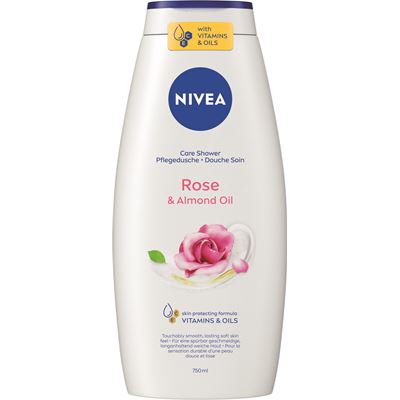 NIVEA Rose & Almond Milk sprchový gel 750 ml
