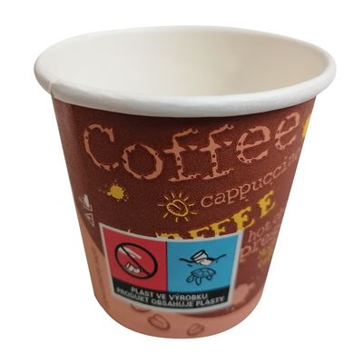 aro Kelímek na kávu coffee to go 100 ml papírový s fólií 50 ks