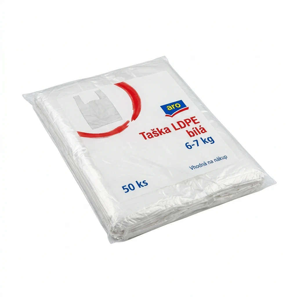 aro Taška LDPE 6-7 kg bílá 50 ks