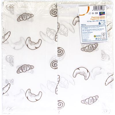 aro Sáčky 0,5 kg 120 + 50 x 240 mm papírové 500 ks