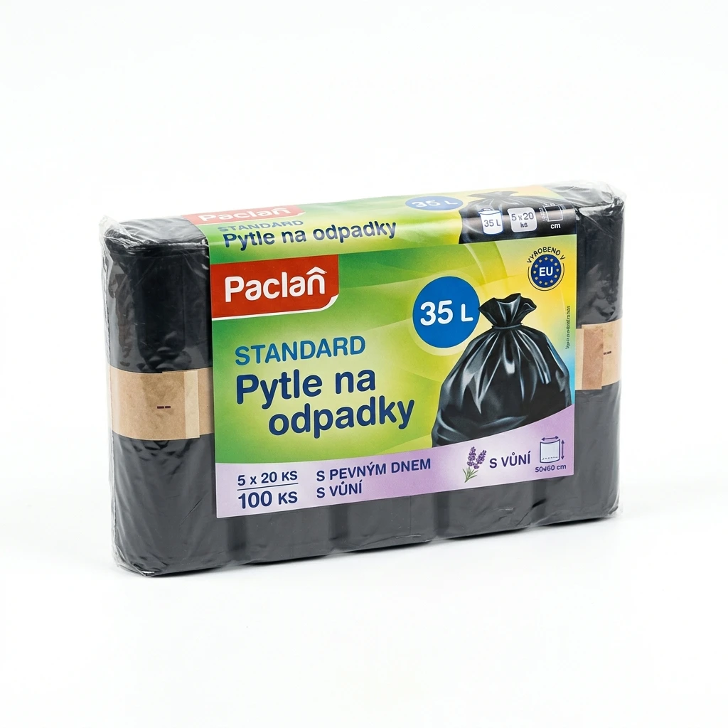 Paclan Standard Pytle na odpadky 35 l 5 x 20 ks