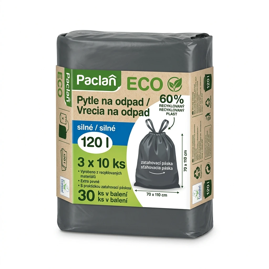 Paclan Eco Pytle na odpad silné 120 l 3 x 10 ks
