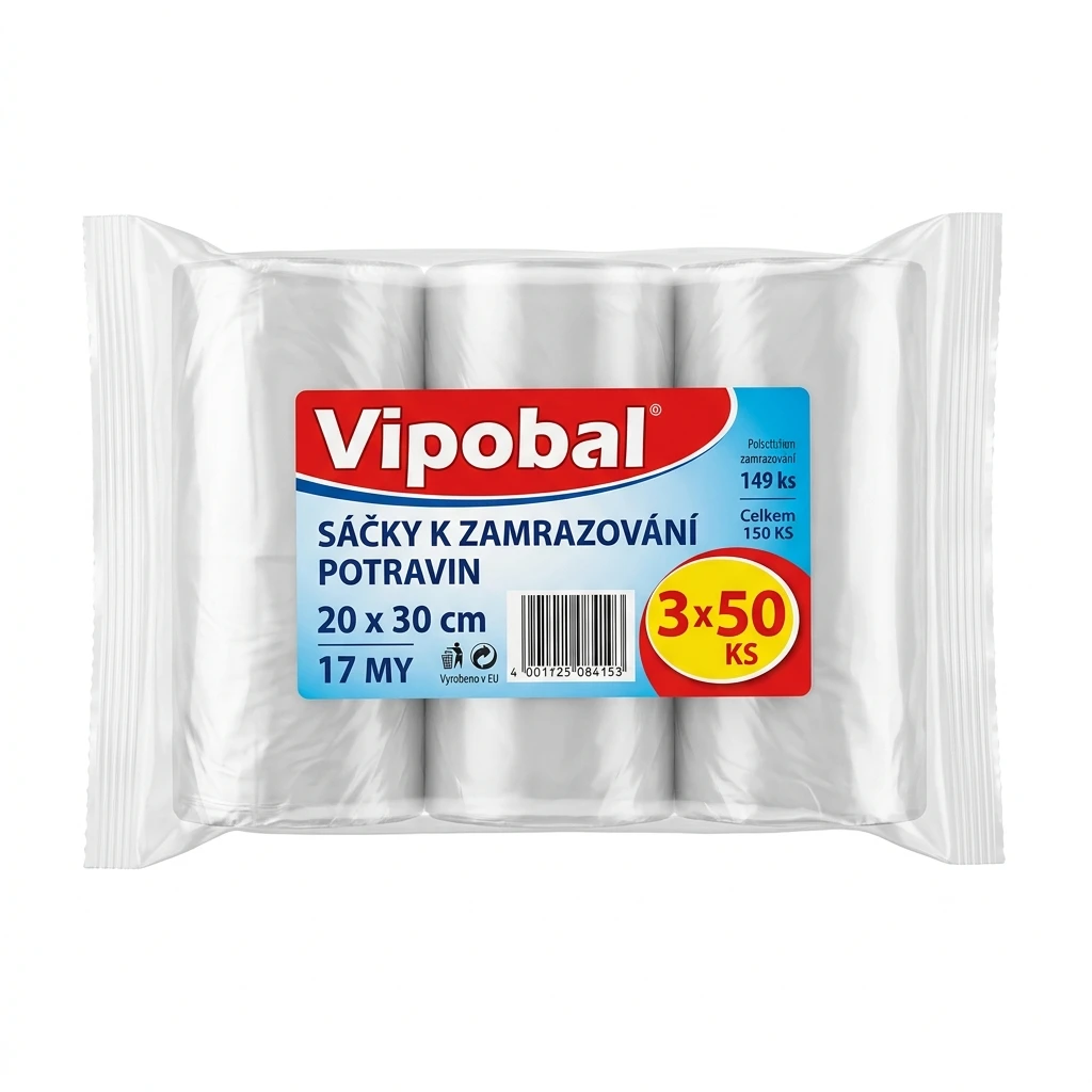 Sáčky k zamrazování potravin Vipobal 17MY 20 x 30 cm 3 x 50 ks