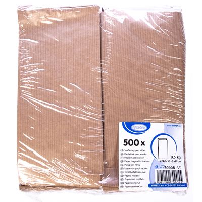 Svačinové sáčky papírové hnědé 0,5 kg 500 ks
