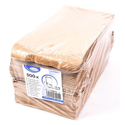 Svačinové sáčky papírové hnědé 1,5 kg 500 ks