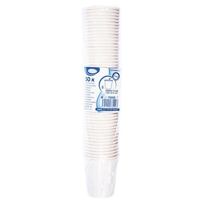 Kelímek 200 ml papírový bílý 50 ks