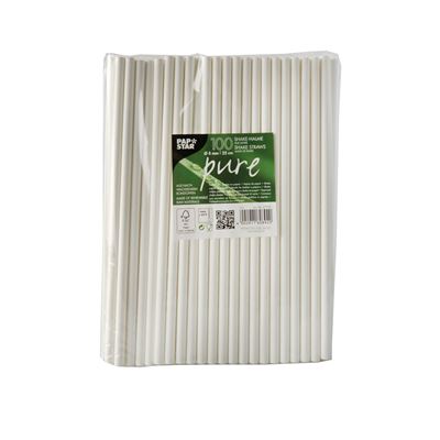 PAP STAR Brčka Shake 8 mm x 250 mm papírová 100 ks