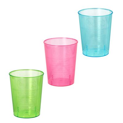 Kelímek s ryskou 40 ml barevný 40 ks