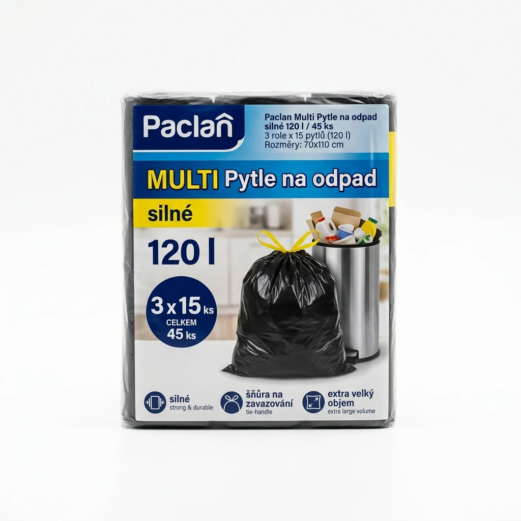 Paclan Multi Pytle na odpad silné 120 l 3 x 15 ks