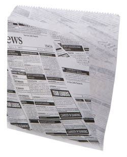 PAP STAR Obal Newsprint Hamburger 16 x 18 cm 1000 ks