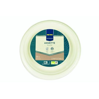 METRO PROFESSIONAL Talíř 22 cm kompostovatelný 50 ks
