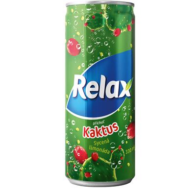 Relax Kaktus nápoj 12 x 330 ml plech