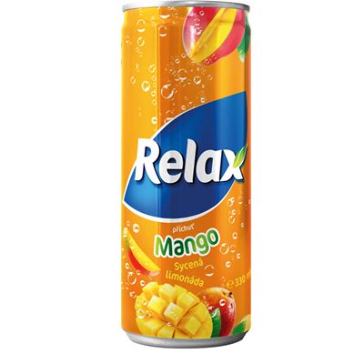 Relax Mango nápoj 12 x 330 ml plech