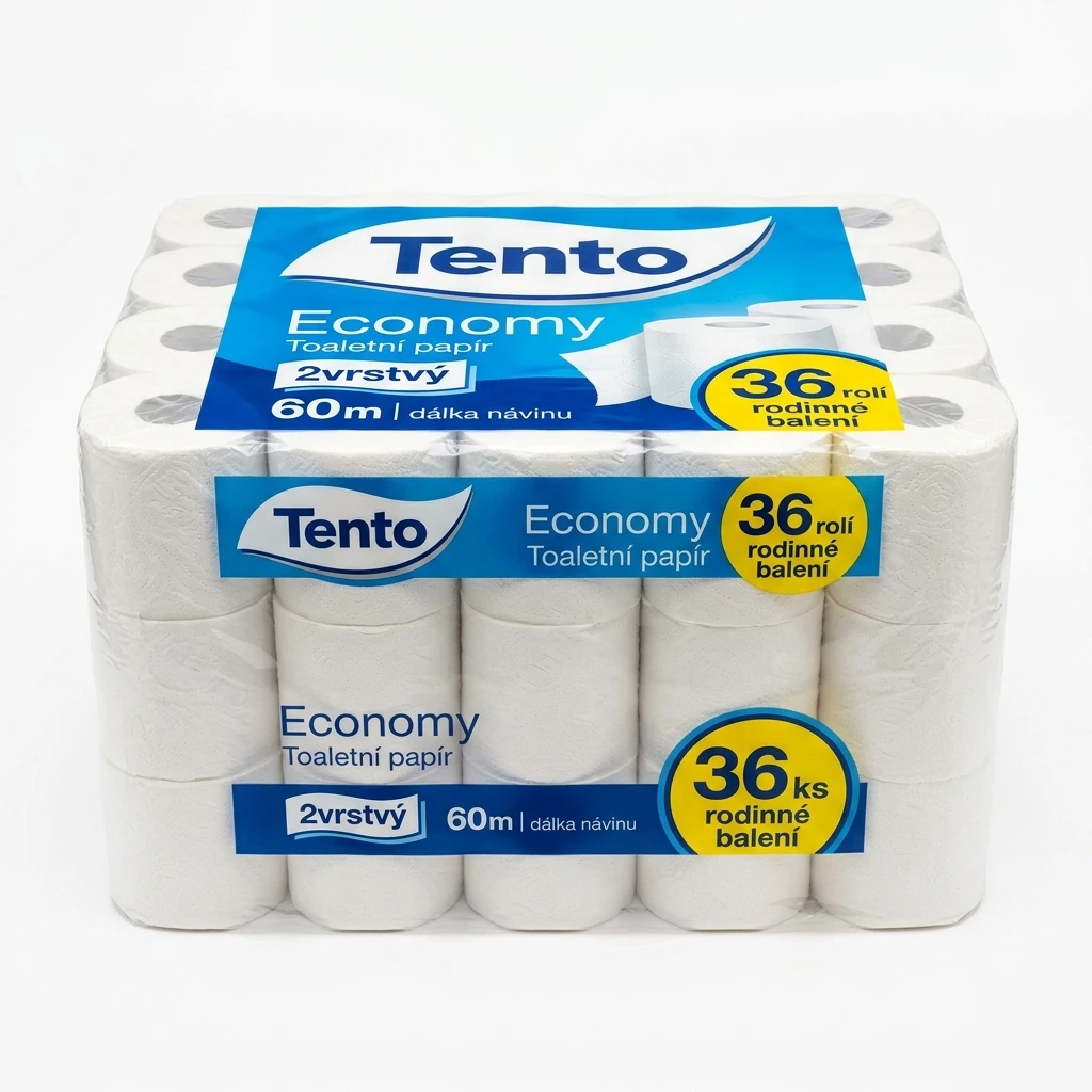 Tento Economy Toaletní papír 2vrstvý 60 m 36 ks