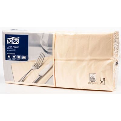 TORK Ubrousky 33 x 33 cm 2vrstvé slonová kost 200 ks