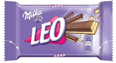 Milka tyčinka Leo s oplatkami v mléčné čokoládě