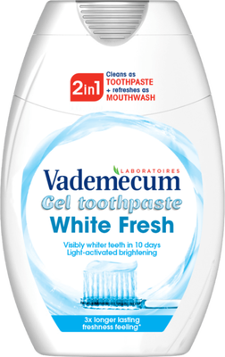 Vademecum Gel 2v1 White Fresh zubní pasta