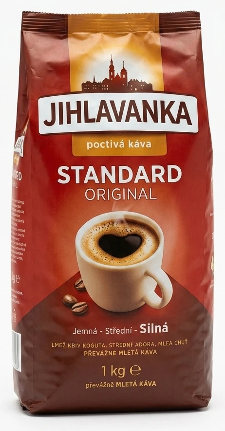 JIHLAVANKA Standard pražená, mletá káva