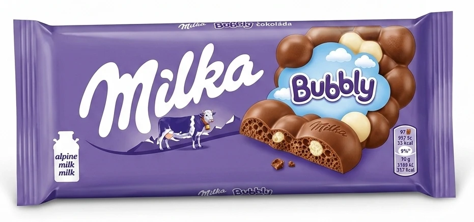 Milka Bubbly čokoláda