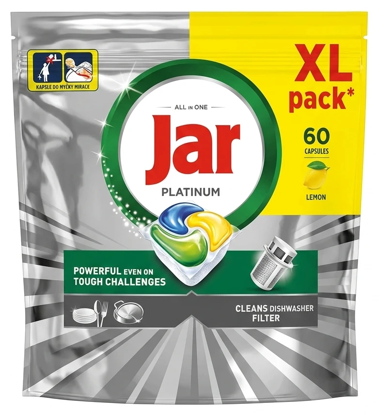 JAR Kapsle do myčky Platinum Lemon