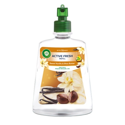 Air Wick Active Fresh Náplň na vodní bázi do automatického difuzéru - Vanilka a bambucké máslo