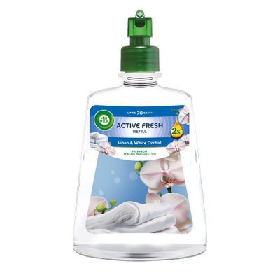 Air Wick Active Fresh Náplň na vodní bázi do automatického difuzéru - Prádlo a bílá orchidej