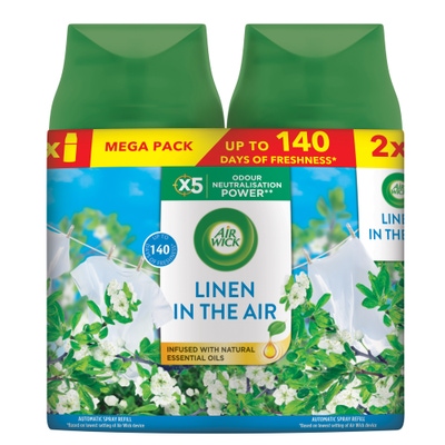 Air Wick Freshmatic Náplň do osvěžovače vzduchu – Prádlo ve vánku DUO (2x 250 ml)