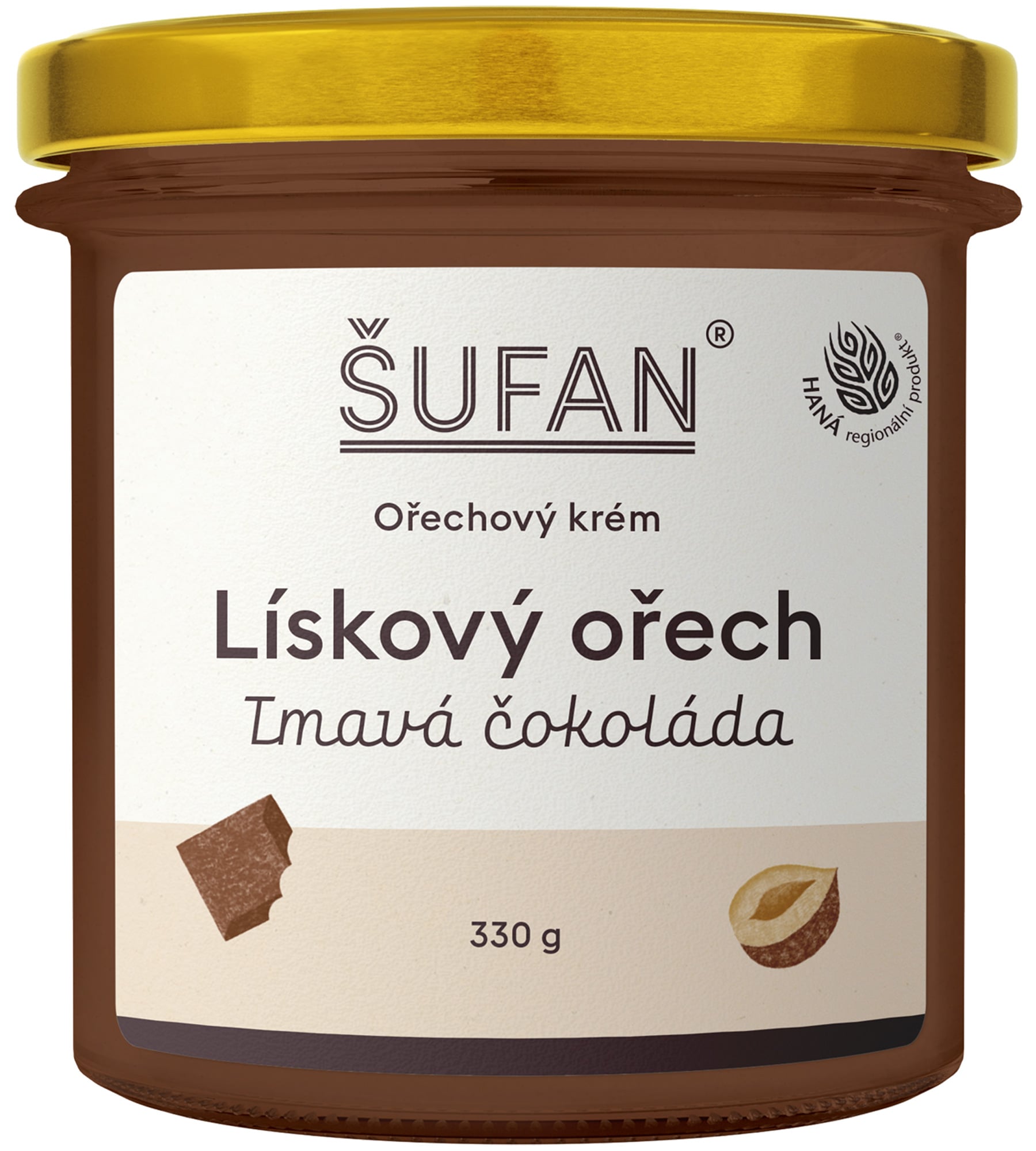 Šufan Lískovo-čokoládové máslo