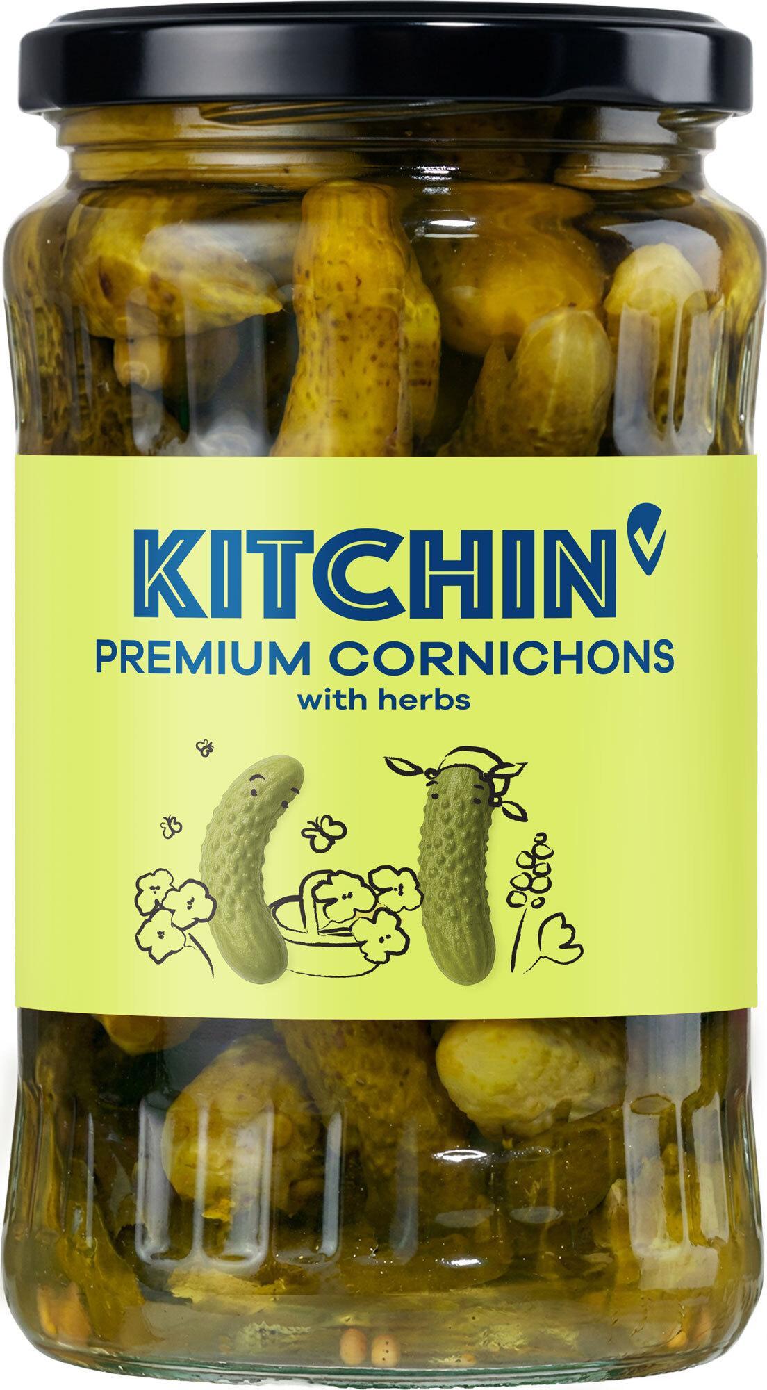 Kitchin Premium Cornichons okurky s bylinkami