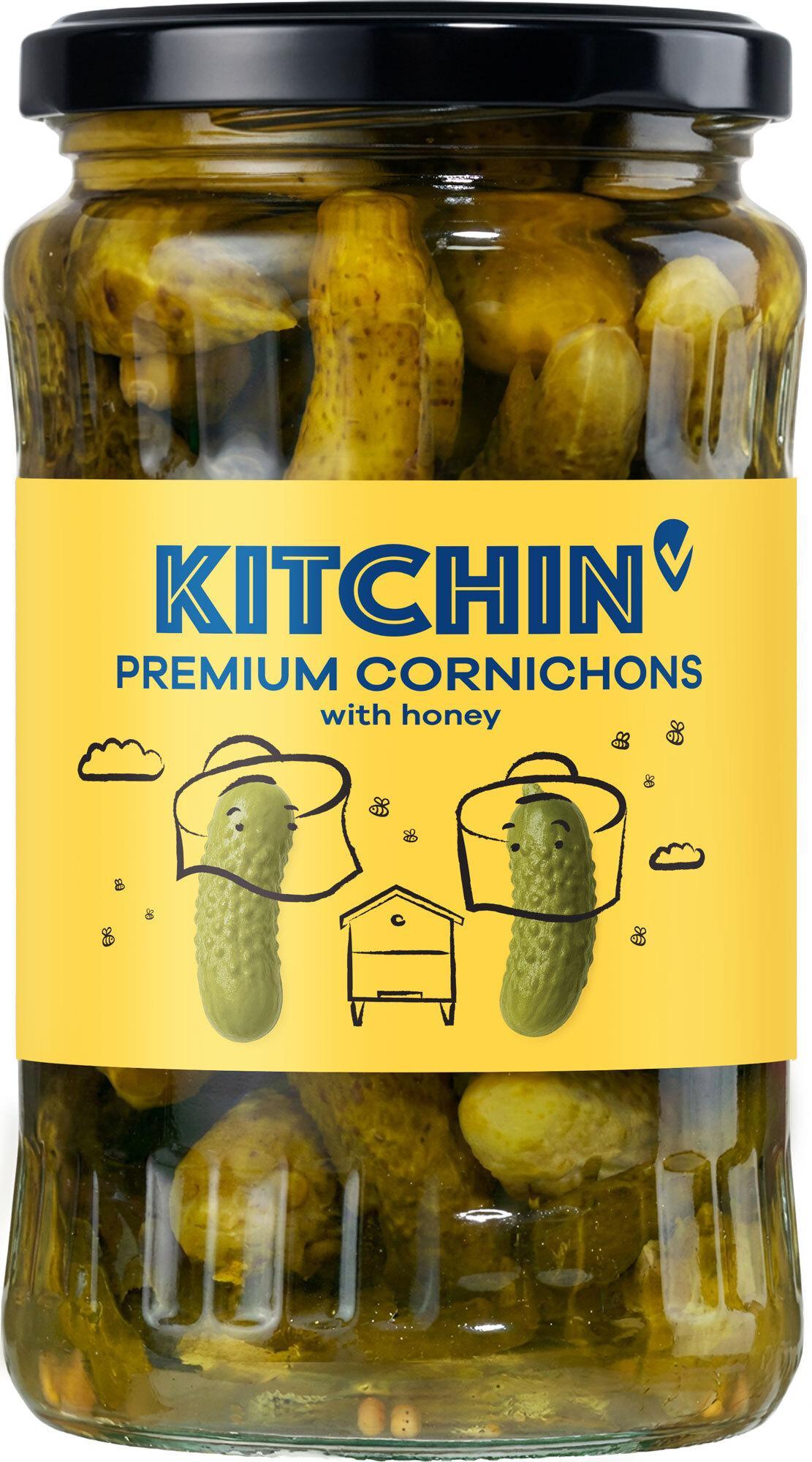 Kitchin Premium Cornichons okurky s medem