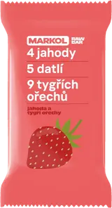 Markol Tyčinka s jahodami a tigernuts