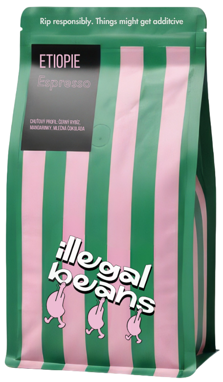 illegal beans Etiopie Bekele Yutute espresso zrnková káva
