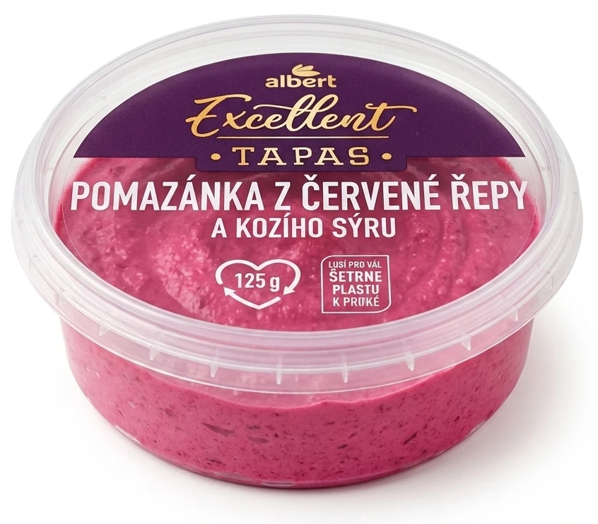 Pomazánka z červené řepy a kozího sýru